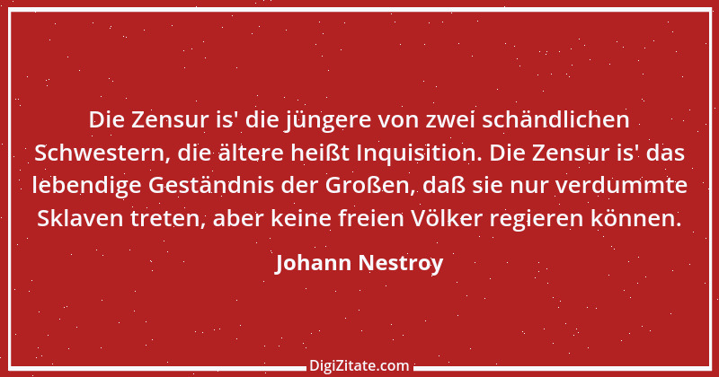 Zitat von Johann Nestroy 125