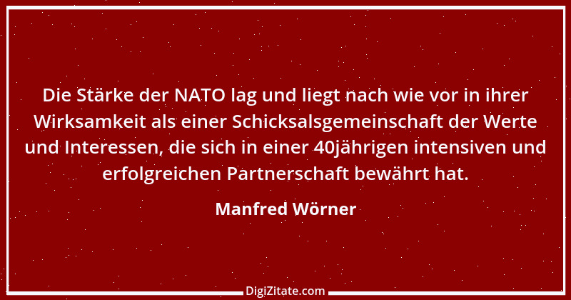 Zitat von Manfred Wörner 5