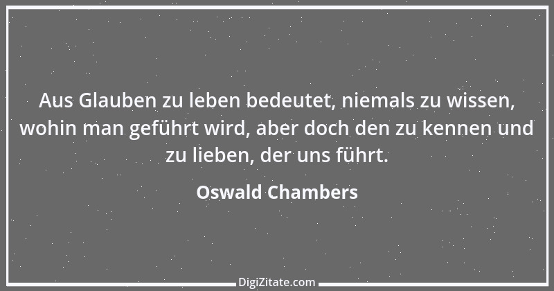 Zitat von Oswald Chambers 1