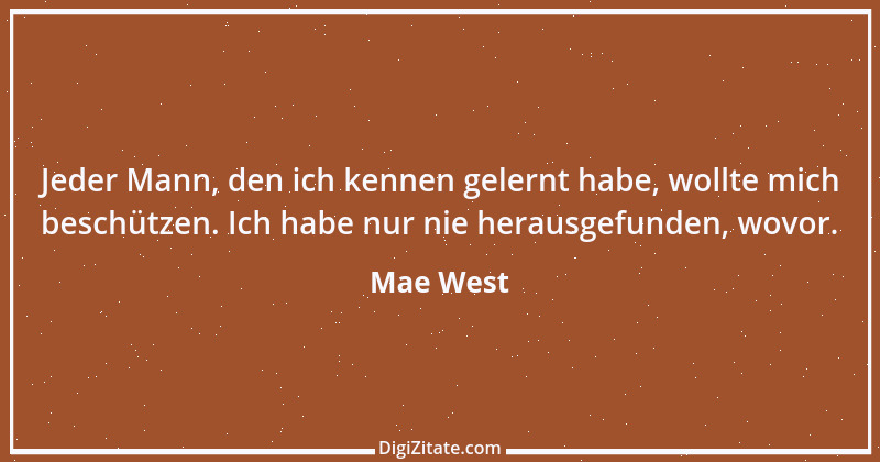 Zitat von Mae West 10