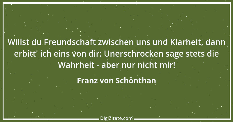 Zitat von Franz von Schönthan 1