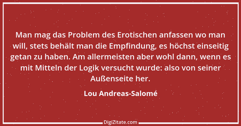 Zitat von Lou Andreas-Salomé 24