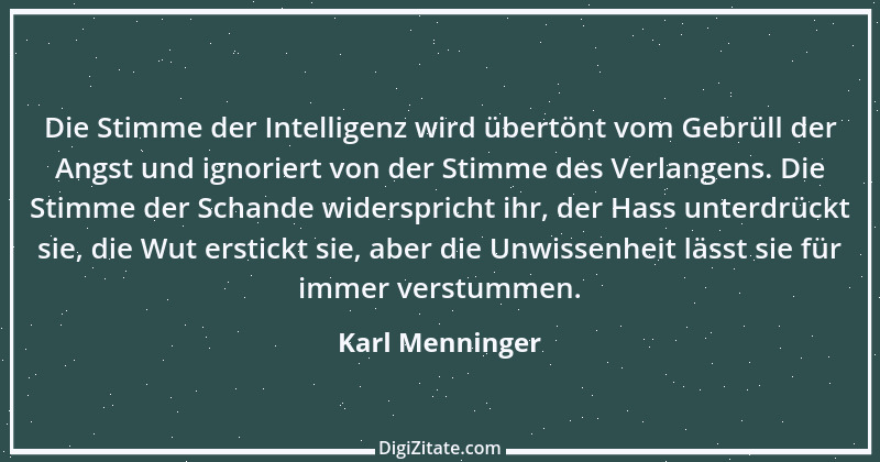 Zitat von Karl Menninger 1