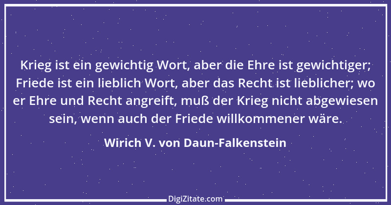 Zitat von Wirich V. von Daun-Falkenstein 1