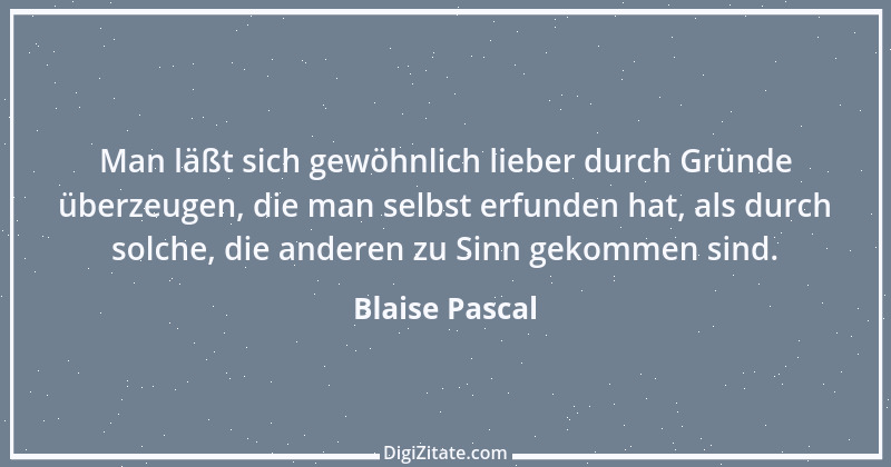 Zitat von Blaise Pascal 14