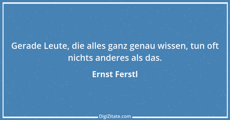 Zitat von Ernst Ferstl 1922