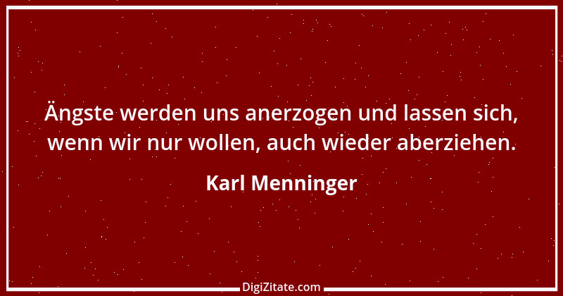 Zitat von Karl Menninger 2