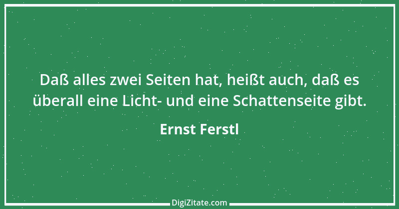 Zitat von Ernst Ferstl 1923