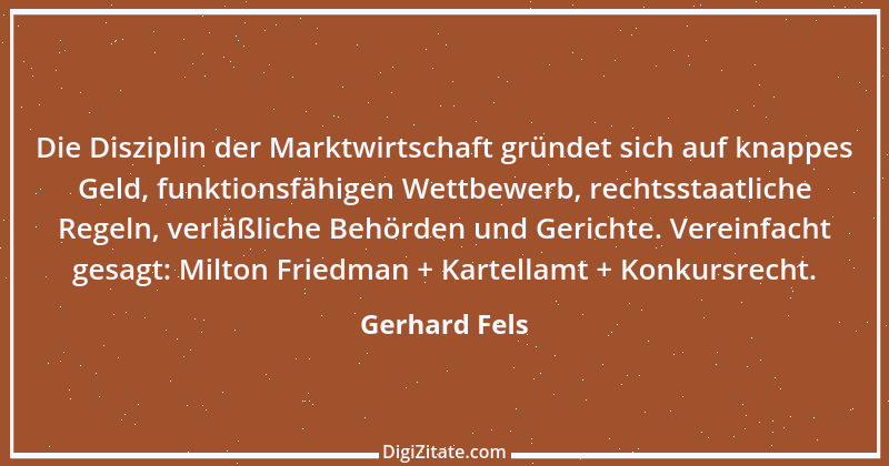 Zitat von Gerhard Fels 1