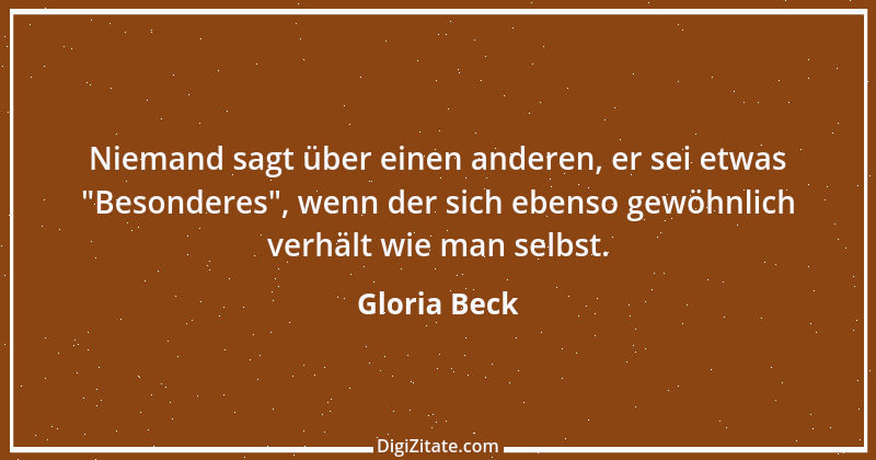 Zitat von Gloria Beck 2