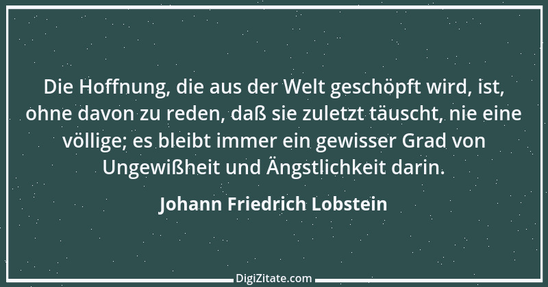 Zitat von Johann Friedrich Lobstein 1