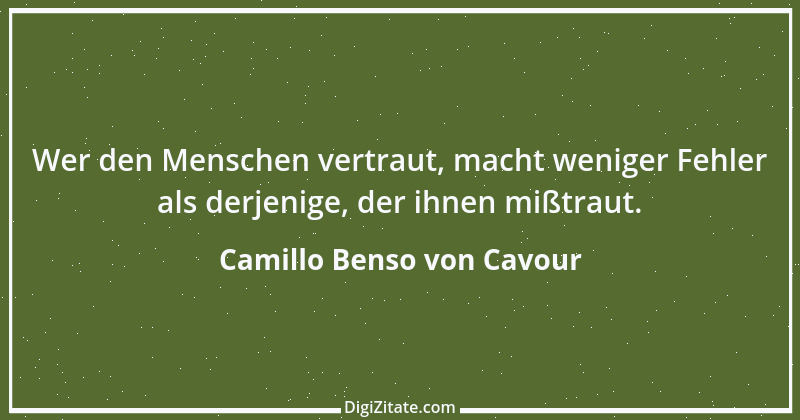 Zitat von Camillo Benso von Cavour 3