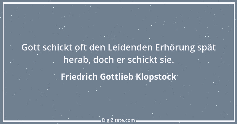 Zitat von Friedrich Gottlieb Klopstock 16