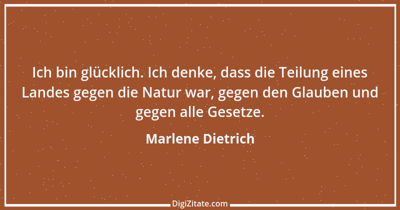 Zitat von Marlene Dietrich 5