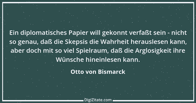 Zitat von Otto von Bismarck 182