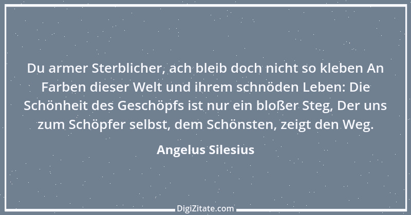 Zitat von Angelus Silesius 86