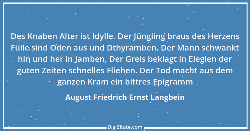 Zitat von August Friedrich Ernst Langbein 8