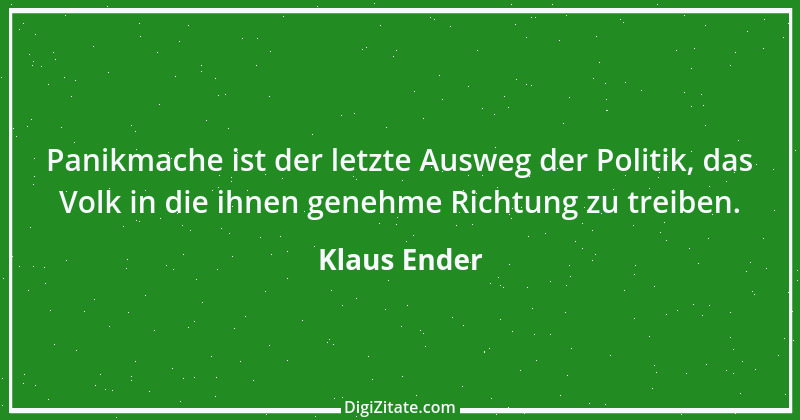 Zitat von Klaus Ender 158