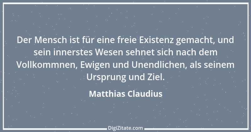 Zitat von Matthias Claudius 183