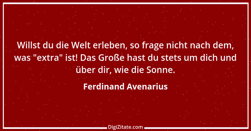 Zitat von Ferdinand Avenarius 2