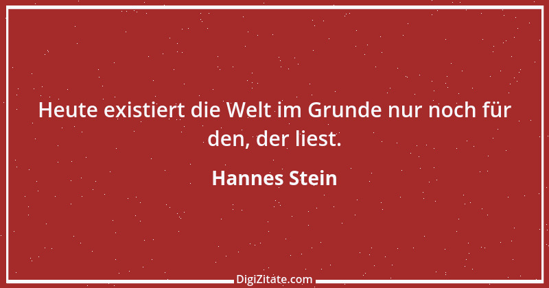 Zitat von Hannes Stein 3