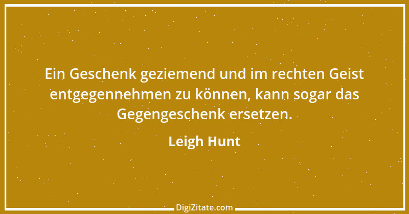 Zitat von Leigh Hunt 2