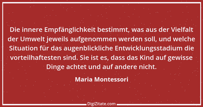 Zitat von Maria Montessori 5