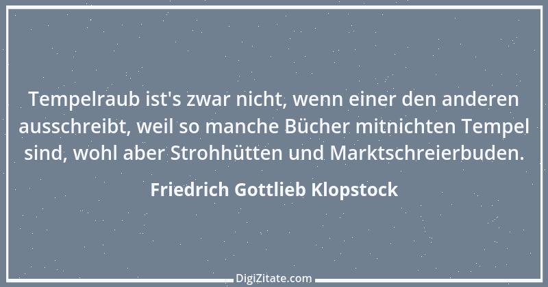 Zitat von Friedrich Gottlieb Klopstock 18