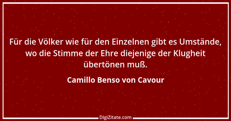 Zitat von Camillo Benso von Cavour 6