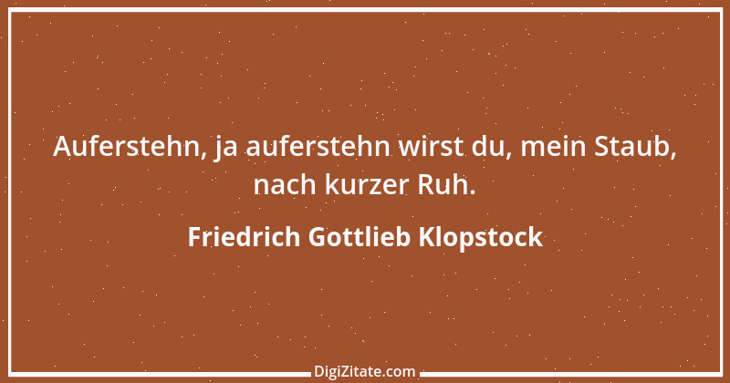 Zitat von Friedrich Gottlieb Klopstock 19