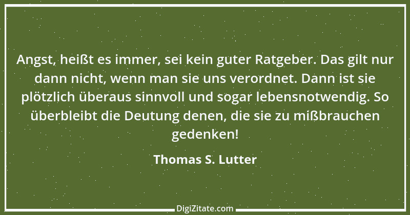 Zitat von Thomas S. Lutter 193