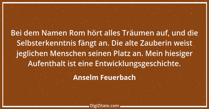 Zitat von Anselm Feuerbach 2