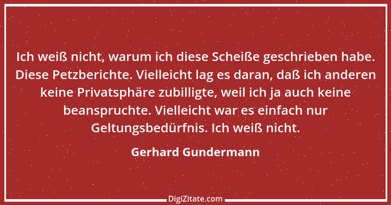 Zitat von Gerhard Gundermann 1