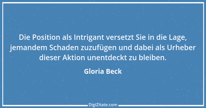 Zitat von Gloria Beck 8