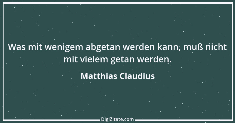 Zitat von Matthias Claudius 186