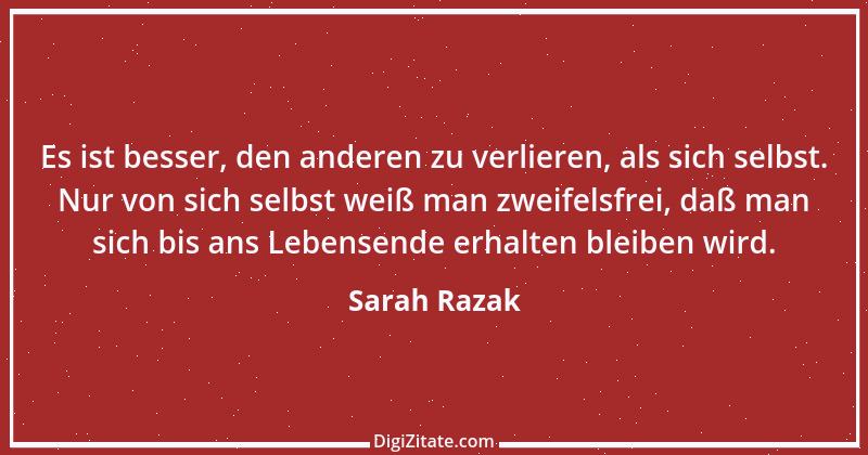 Zitat von Sarah Razak 8