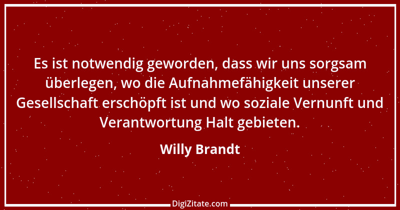 Zitat von Willy Brandt 9