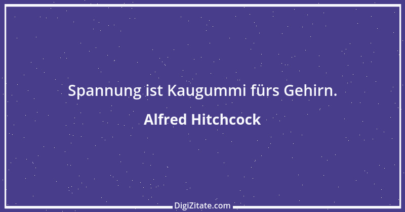 Zitat von Alfred Hitchcock 7