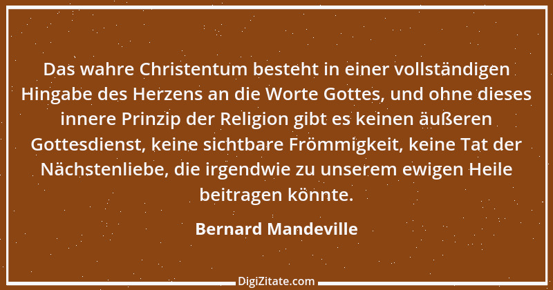 Zitat von Bernard Mandeville 2