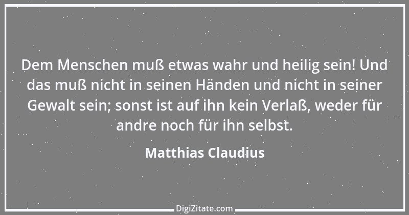 Zitat von Matthias Claudius 187