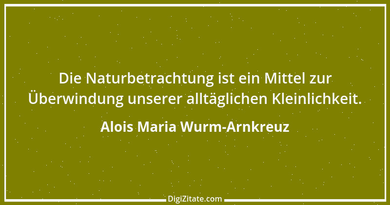 Zitat von Alois Maria Wurm-Arnkreuz 2