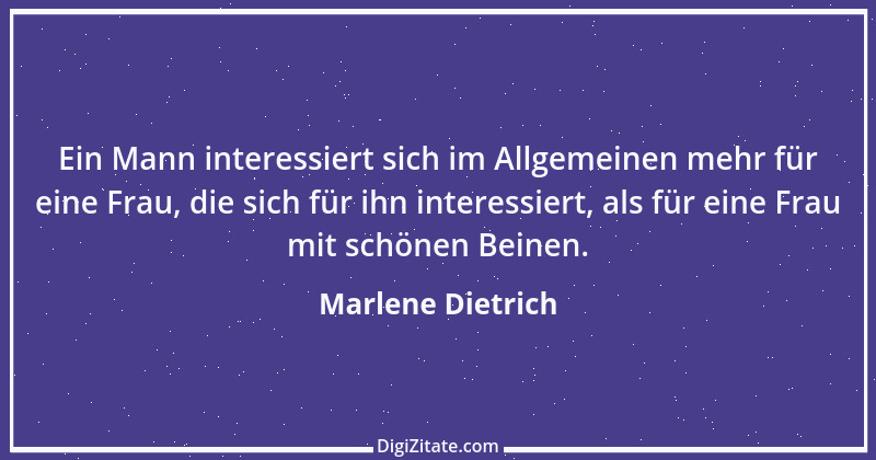 Zitat von Marlene Dietrich 12