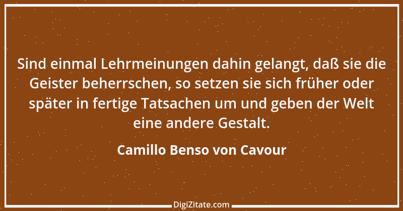 Zitat von Camillo Benso von Cavour 11