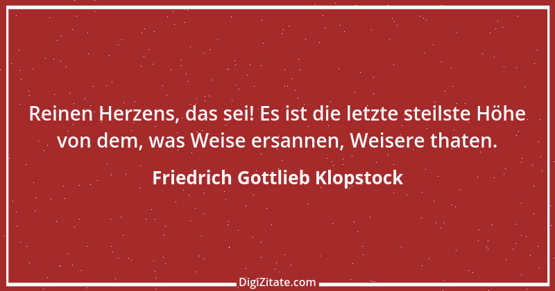 Zitat von Friedrich Gottlieb Klopstock 24