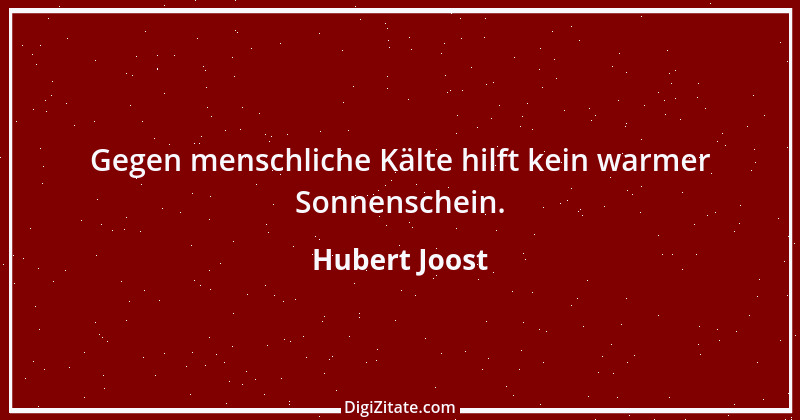 Zitat von Hubert Joost 46