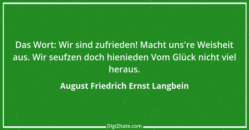 Zitat von August Friedrich Ernst Langbein 16