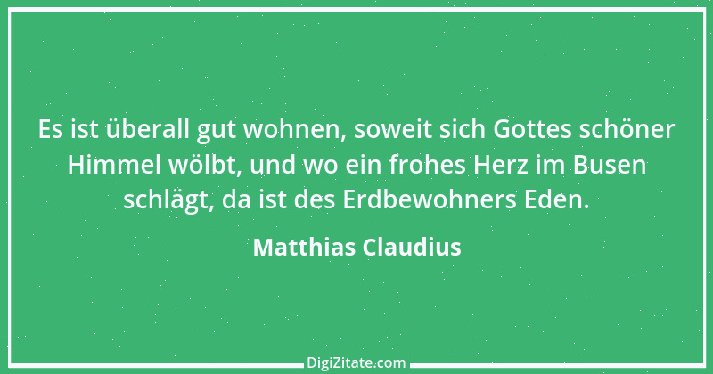 Zitat von Matthias Claudius 191