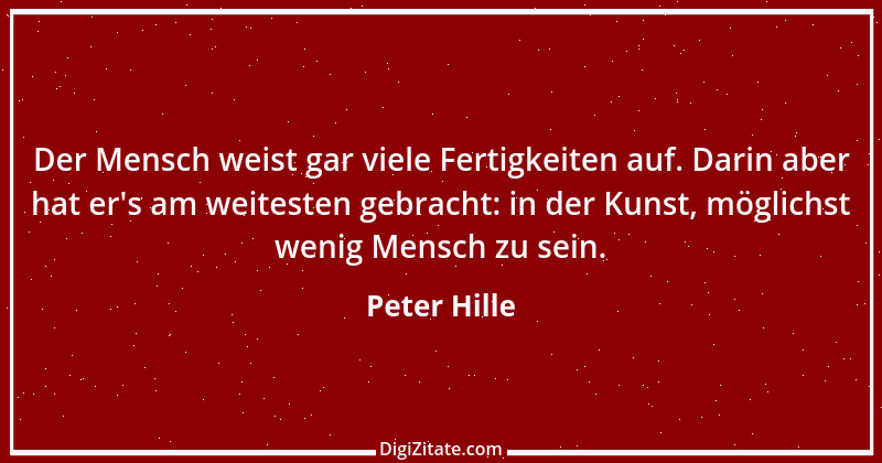 Zitat von Peter Hille 6