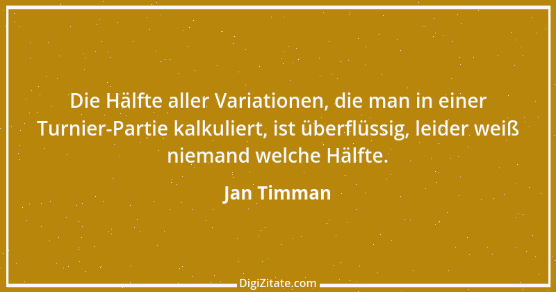 Zitat von Jan Timman 2