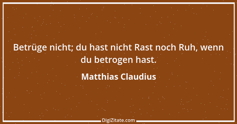 Zitat von Matthias Claudius 193